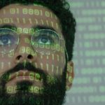 Ilustração conceitual sobre segurança digital com cadeado e dados protegidos