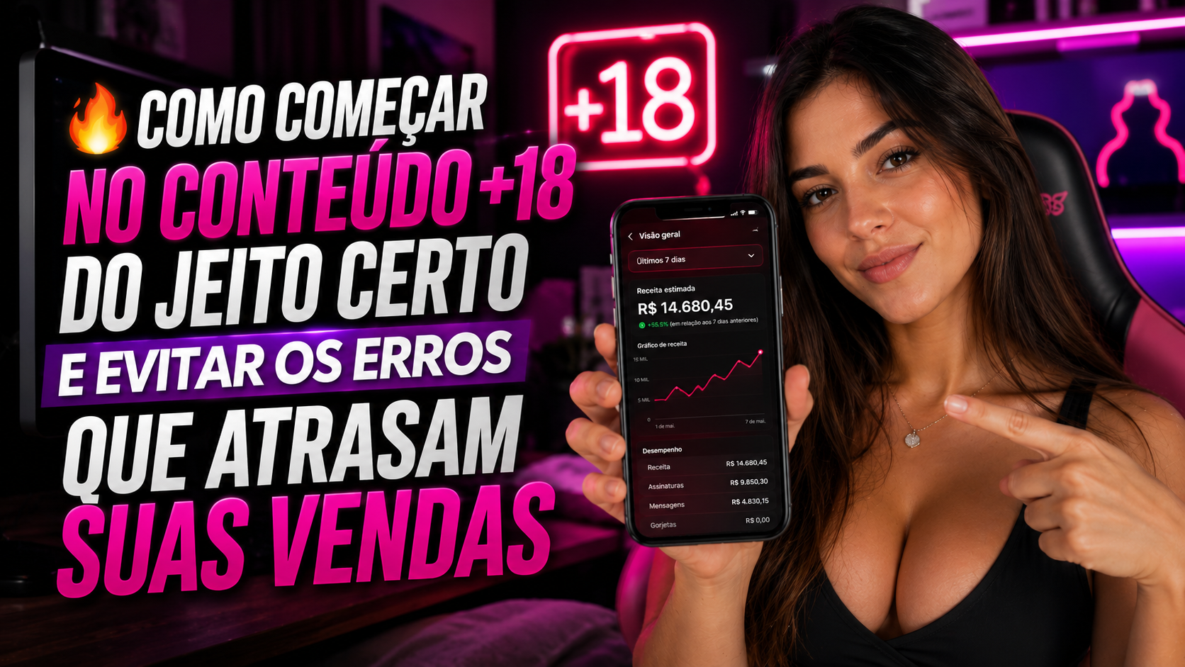 🔥 COMO COMEÇAR NO CONTEÚDO +18 DO JEITO CERTO E EVITAR OS ERROS QUE ATRASAM SUAS VENDAS