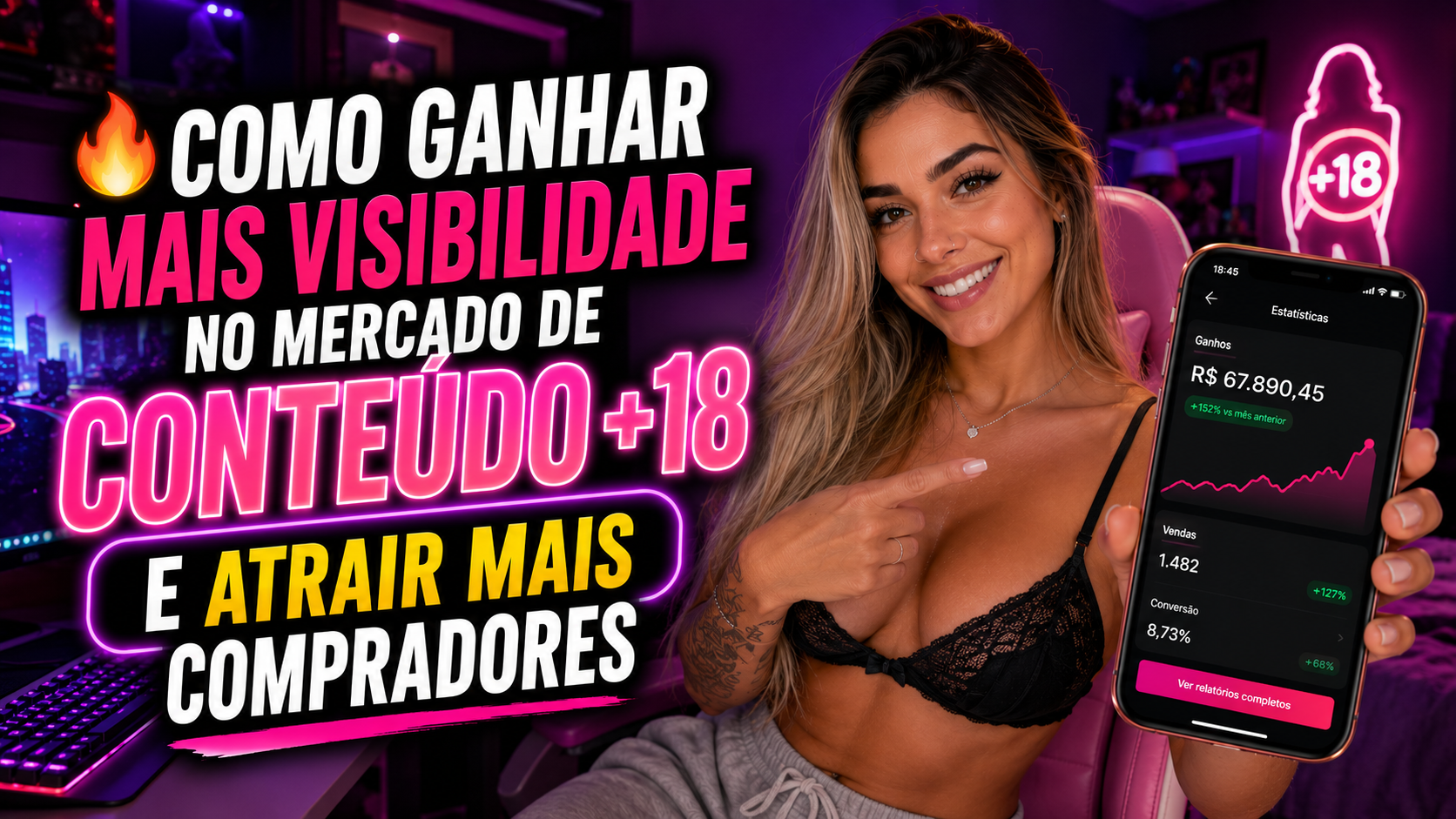 🔥 COMO GANHAR MAIS VISIBILIDADE NO MERCADO DE CONTEÚDO +18 E ATRAIR MAIS COMPRADORES