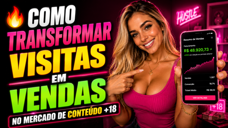 🔥 COMO TRANSFORMAR VISITAS EM VENDAS NO MERCADO DE CONTEÚDO +18