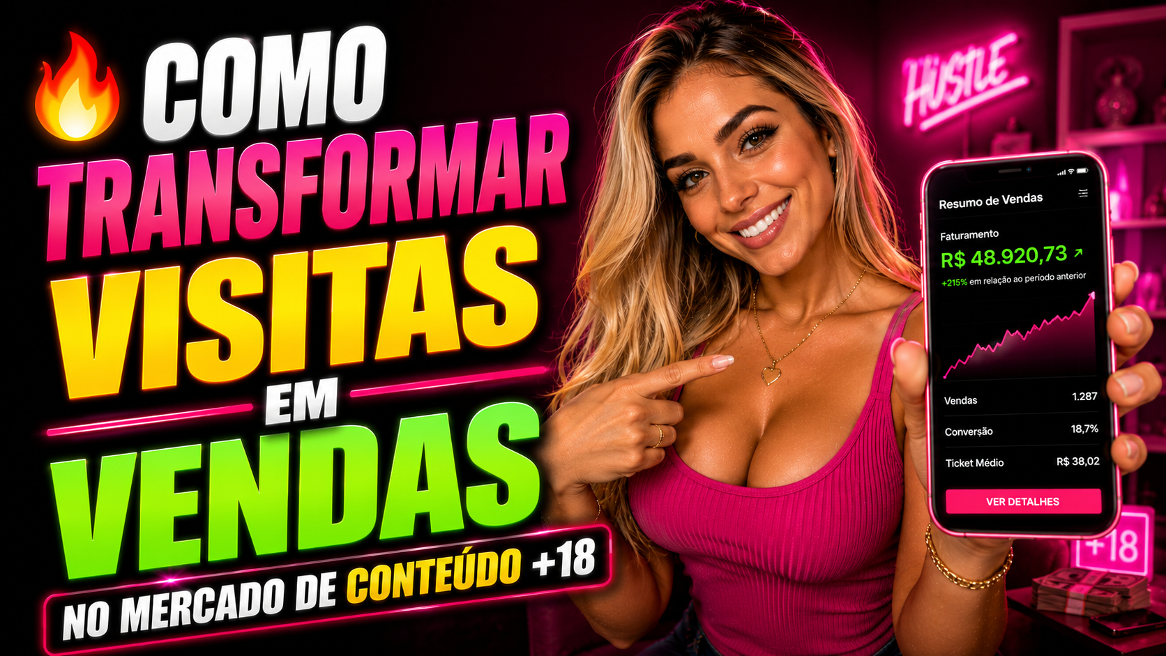 🔥 COMO TRANSFORMAR VISITAS EM VENDAS NO MERCADO DE CONTEÚDO +18